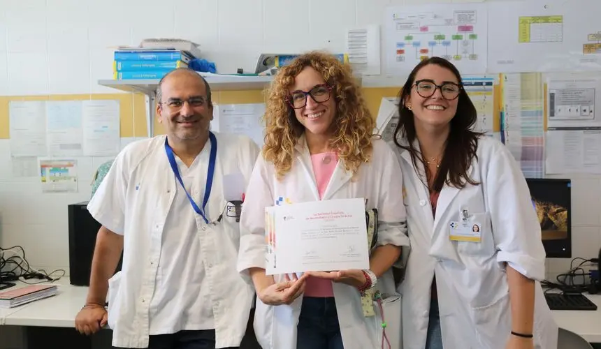 Profesionales con la acreditación de la unidad de Asma del Molina Orosa
