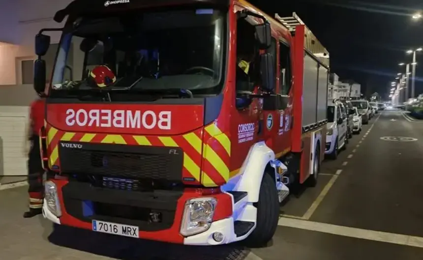 Imagen de archivo de una actuación de los bomberos de Lanzarote.
