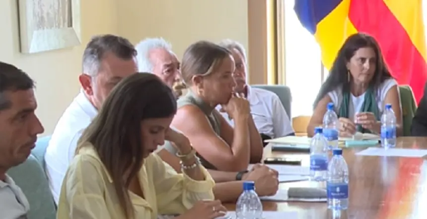 La portavoz de Compromiso por Haría durante un pleno. 