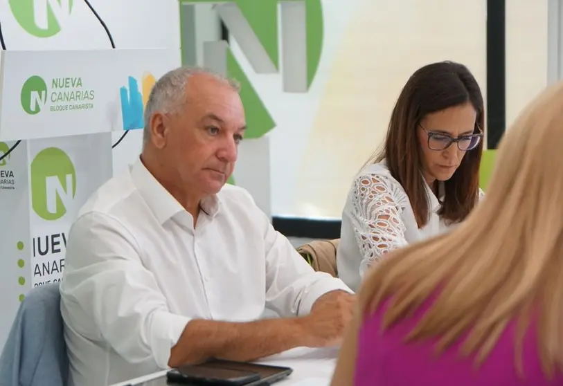 Luis Campos en una imagen de archivo durante una reunión de su partido