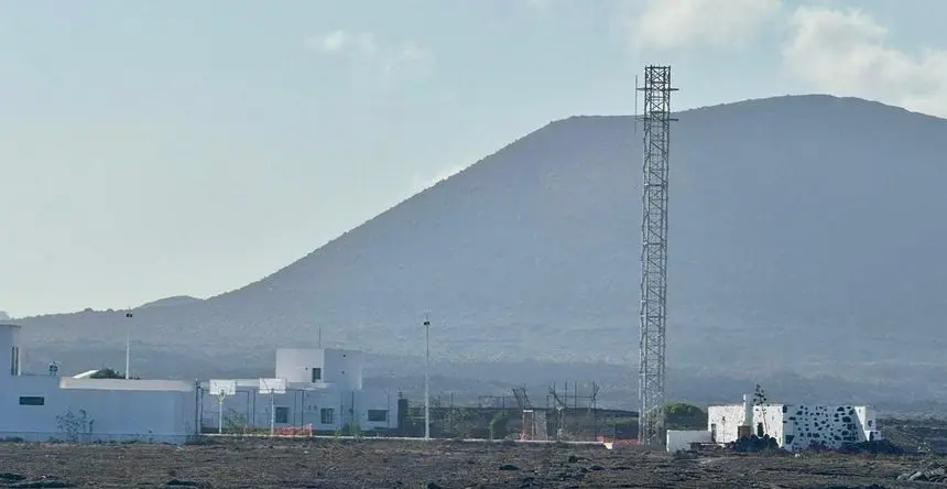 Imagen del impacto visual que genera la antena de Masdache.