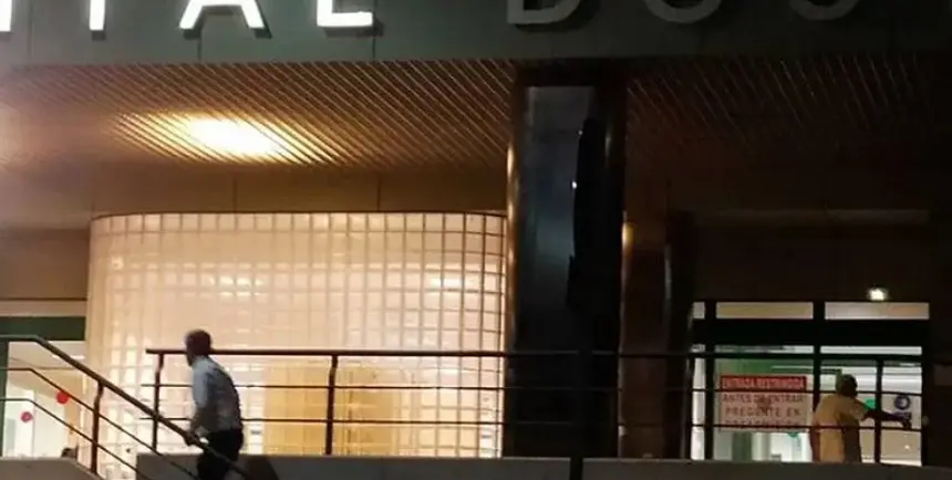 Entrada al servicio de Urgencias del hospital de Arrecife. 