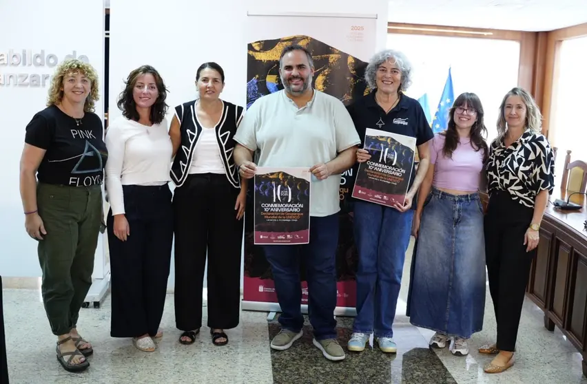 Imagen de este jueves presentando el proyecto.