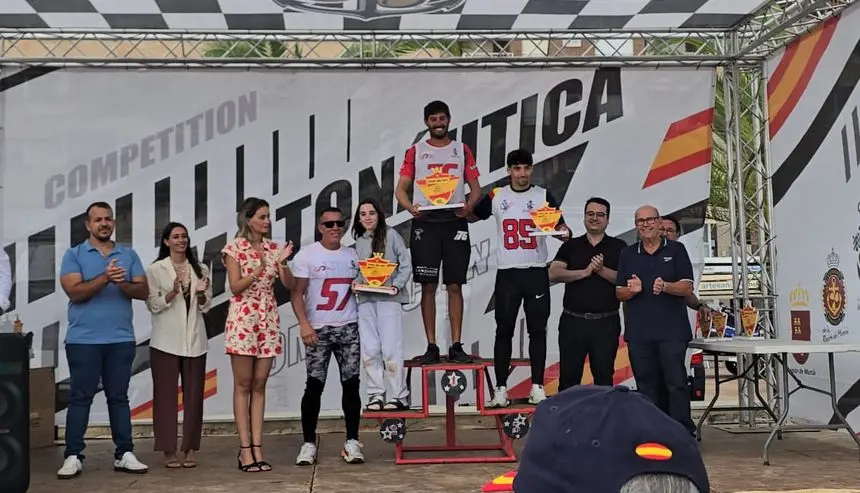 Daniel Hernández en lo más alto del podio este domingo