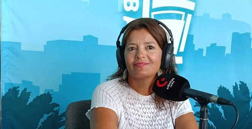 Olivia Duque durante su participación en el programa Entre Barrios.