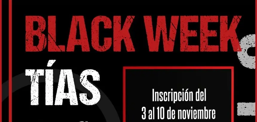 Cartel promocional del Black Week.