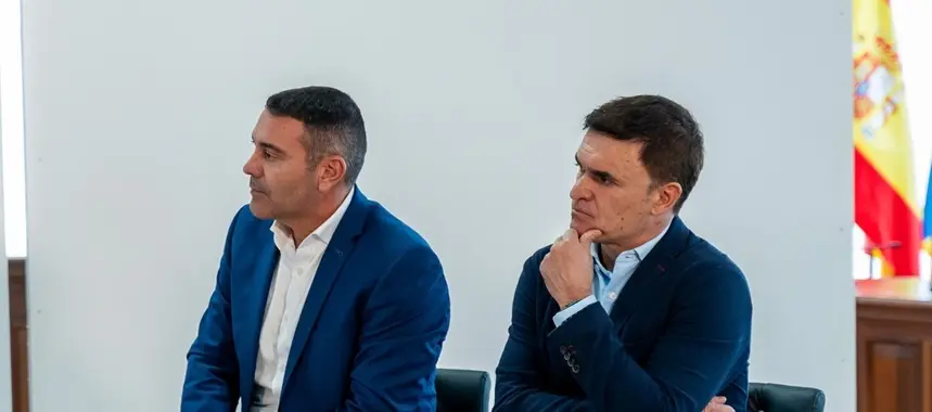 Oswaldo Betancort y Héctor Fernández en la Rueda de Prensa Balance WTM 2025.