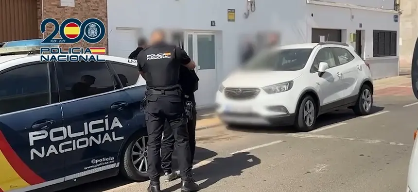 Detención realizada por la Policía Nacional.