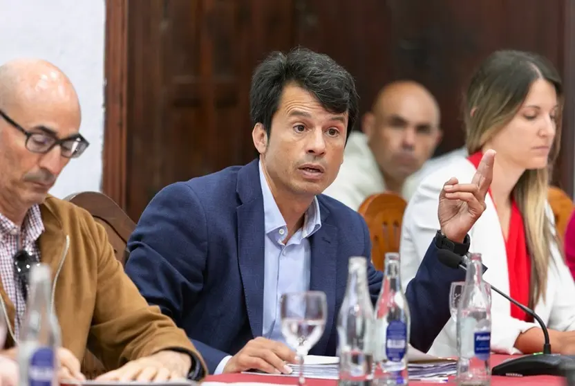 Marcos Bergaz (PSOE) en pleno Teguise.