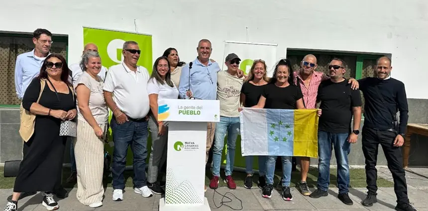 Imagen de los integrantes del nuevo Comité Local de NC en Yaiza.