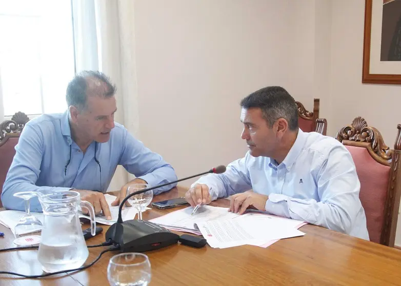 Domingo Cejas con Oswaldo Betancort.