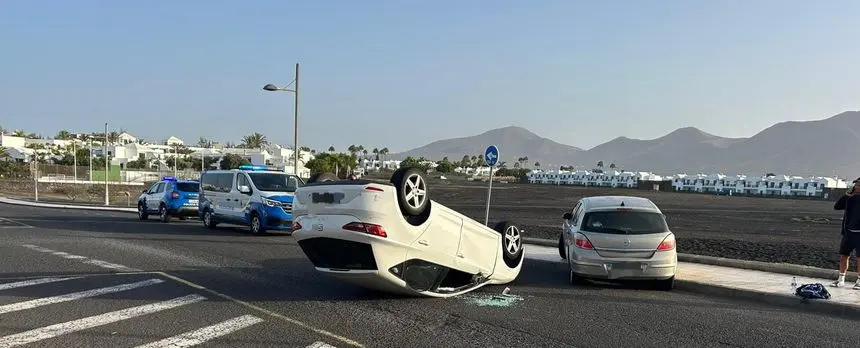 Así quedó el vehículo tras el accidente