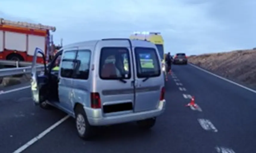 Vehículo accidentado.