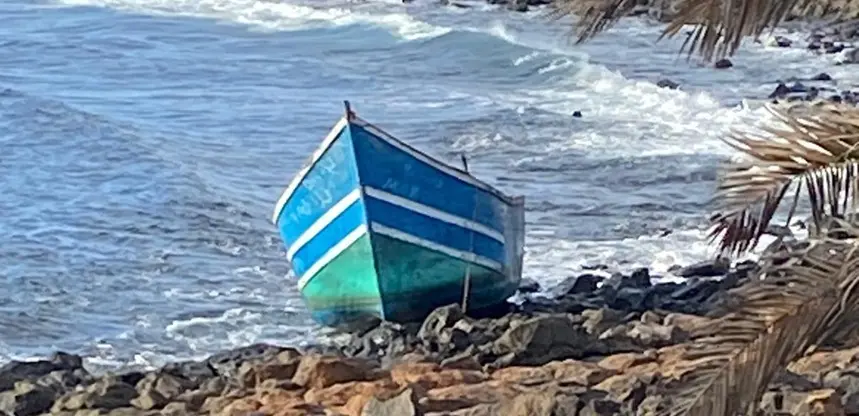Embarcación llegada este fin de semana a Costa Teguise.