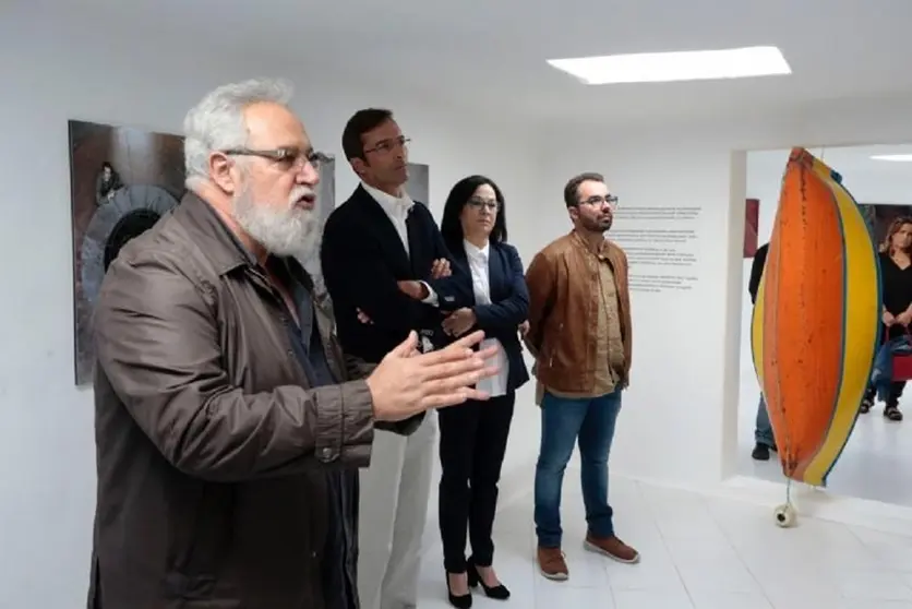Félix Hormiga junto a Pedro San Ginés y Echedey Eugenio.