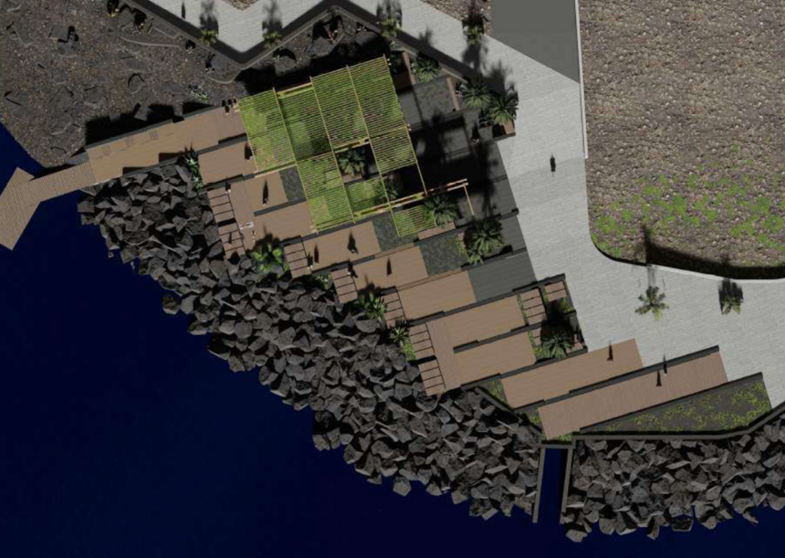 Infografía del nuevo centro de buceo.