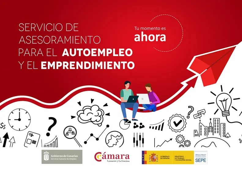 Imagen promocional de la campaña de asesoramiento de la Cámara de Comercio.