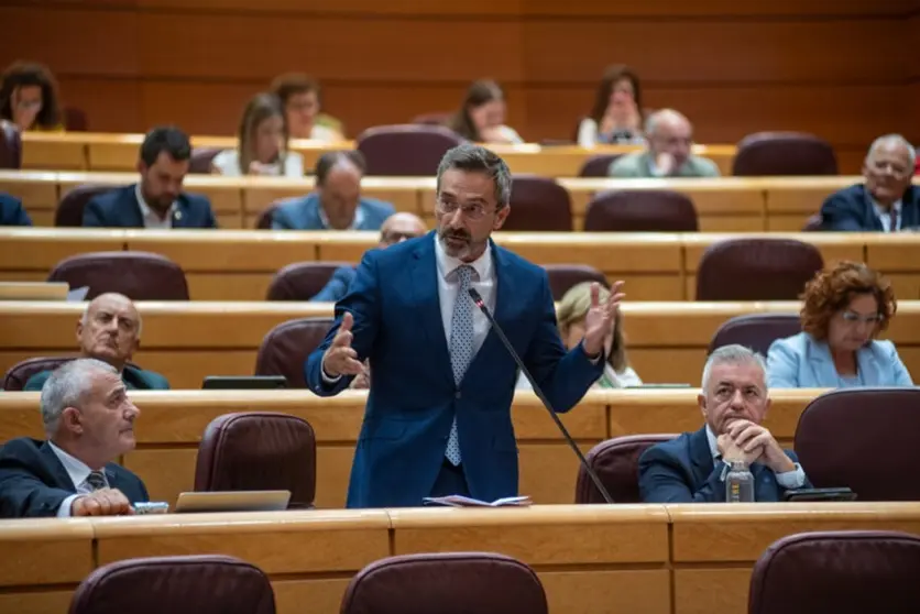 Pedro San Ginés en el Senado.
