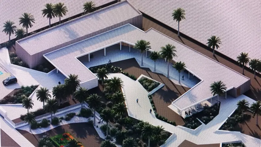 Infograf&iacute;a del centro del respiro familiar de Playa Blanca.