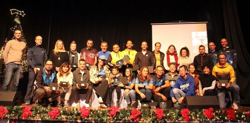 Imagen de los participantes y los ganadores en las pruebas populares de Tinajo