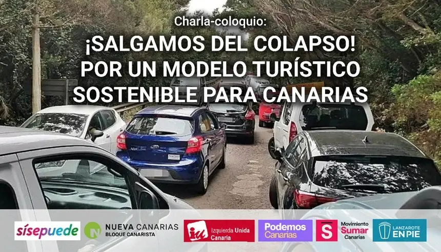 Cartel del evento de las fuerzas de izquierda canaria.