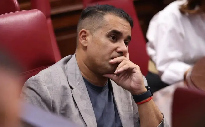 Yon&eacute; Caraballo, parlamentario y presidente de Nueva Canarias en Lanzarote.