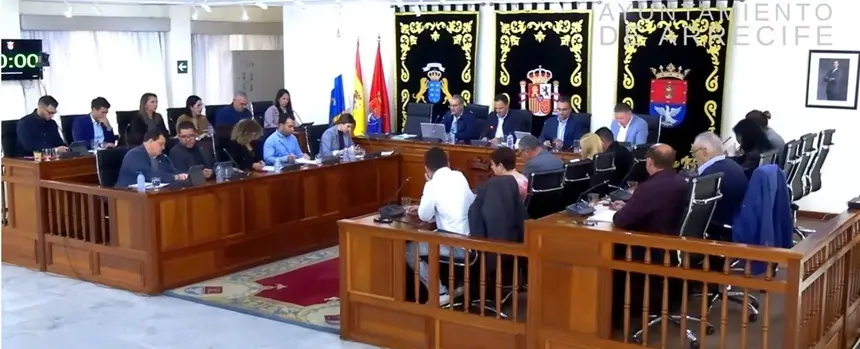 Pleno del Ayuntamiento de Arrecife.