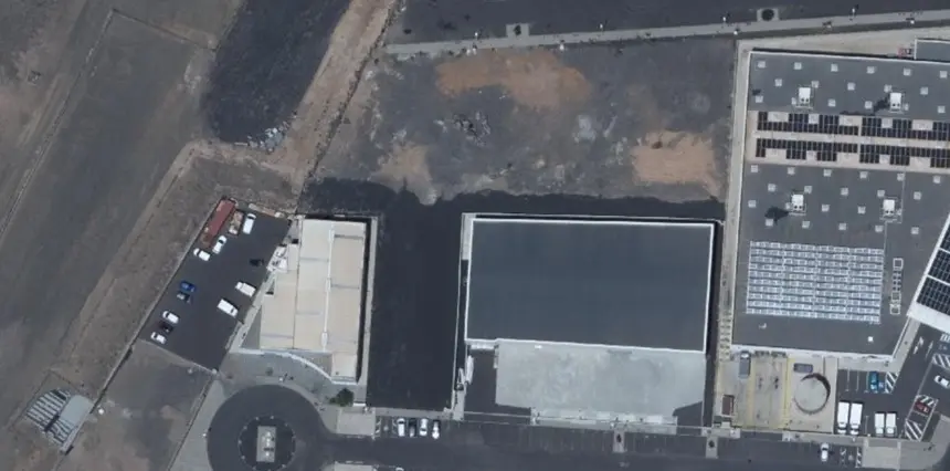 Detalle de las parcelas a licitación a través del visor de Grafcan.