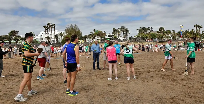 Jos&eacute; Juan Cruz en una de las actividades del d&iacute;a de San Patricio.