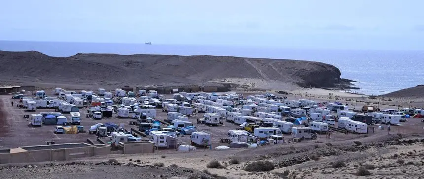 Imagen de la zona de acampada de Papagayo.