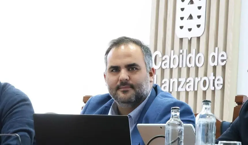 Samuel Mart&iacute;n en un encuentro en el Cabildo