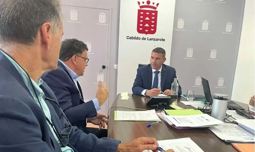 Oswaldo Betancort, Domingo Cejas y Manuel Miranda.