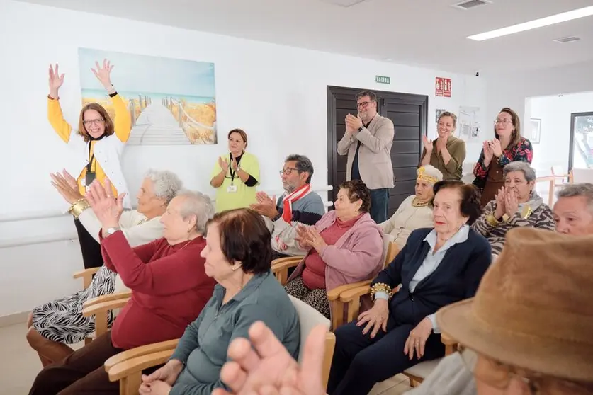 Isidro P&eacute;rez en el Centro de Respiro Familiar.