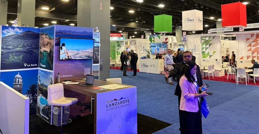 Stand de Lanzarote en la Seatrade Cruise Global.