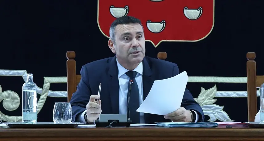 Oswaldo Betancort en el Pleno.