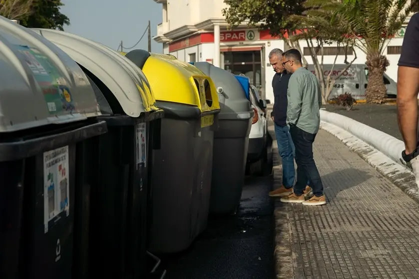 Jacobo Lemes junto a Echedey Eugenio