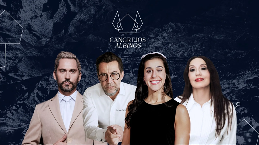 Cartel promocional de Cangrejos albinos.
