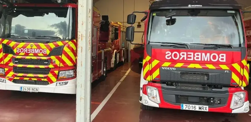 Imagen de archivo de los bomberos en su estaci&oacute;n de Arrecife.