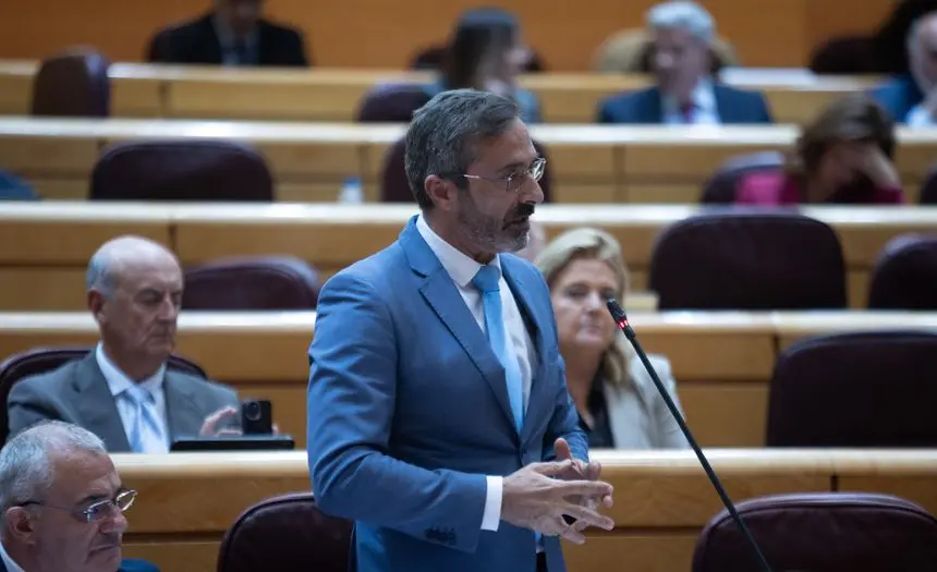 Pedro San Gin&eacute;s durante su intervenci&oacute;n.