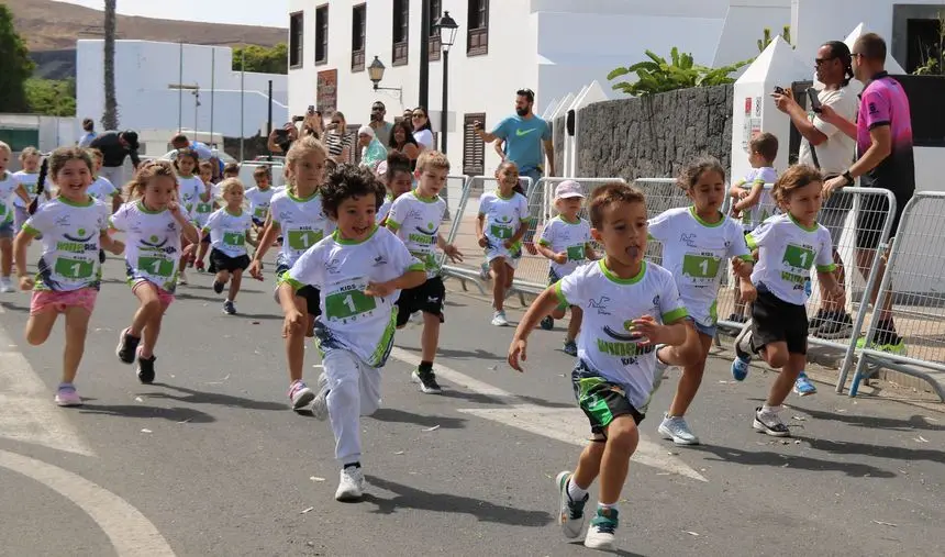 Imagen de los prebenjamines que participaron en la bonita prueba