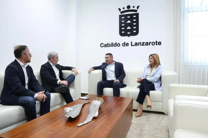 Visita institucional de Fernando Clavijo al Cabildo de Lanzarote.