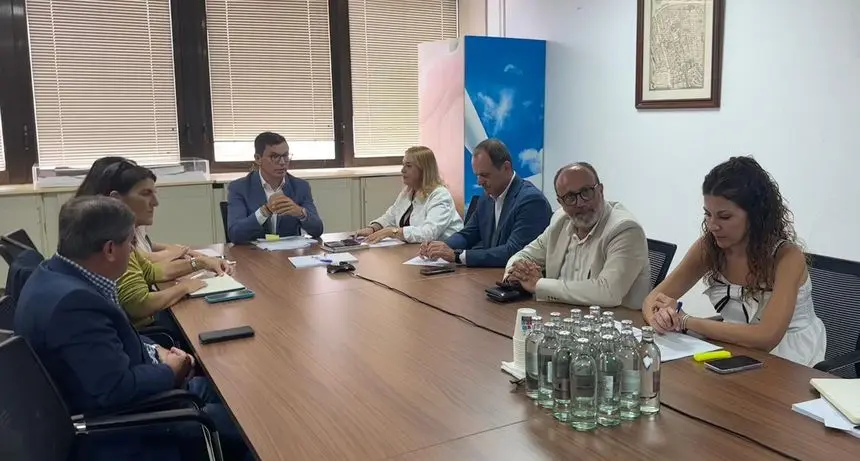 Pablo Rodr&iacute;guez con los representantes de los ayuntamientos canarios