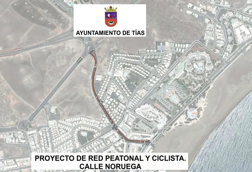 Infograf&iacute;a del proyecto de la calle Noruega.