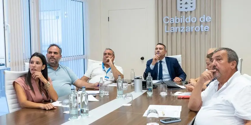 Imagen del encuentro del Consejo de Gobierno de este martes celebrado en el Cabildo de Lanzarote.
