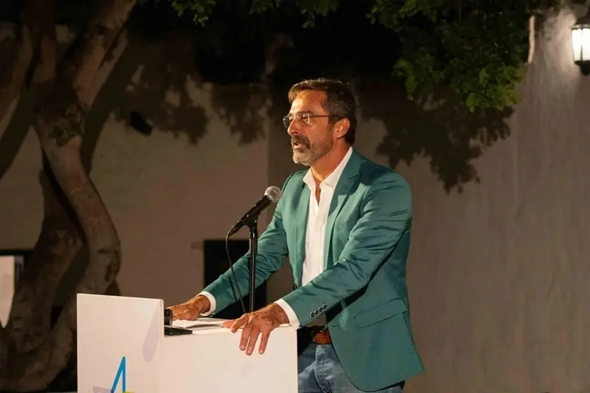 Pedro San Gin&eacute;s durante un acto de CC.
