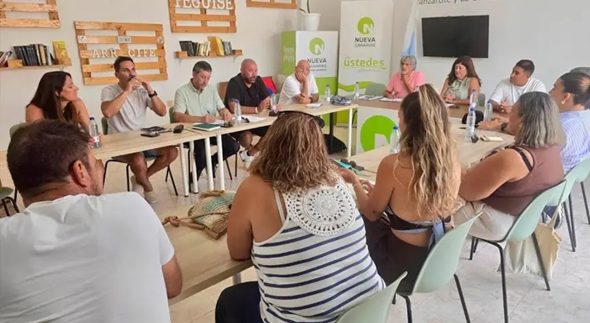Imagen del encuentro de la Ejecutiva de Nueva Canarias.