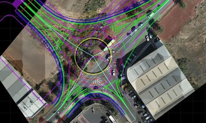 Recreaci&oacute;n visual de la rotonda que se construir&aacute; en los accesos a la zona de Lloret, en Arrecife, en una carretera de &aacute;mbito insular, y para la que ya est&aacute; redactado su proyecto. 
