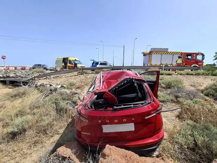 Estado del veh&iacute;culo tras el choque.