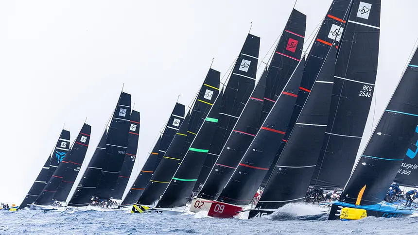 Imagen de archivo de una regata.