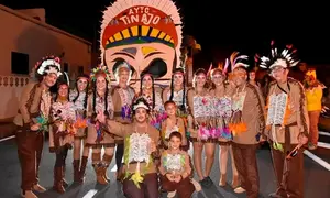 Imagen de la carroza del Ayuntamiento de Tinajo del año anterior. 